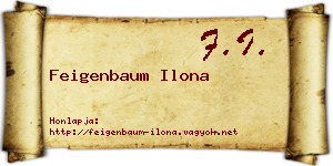 Feigenbaum Ilona névjegykártya