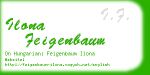 ilona feigenbaum business card
